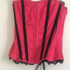 Charlotte Russe hot pink corset